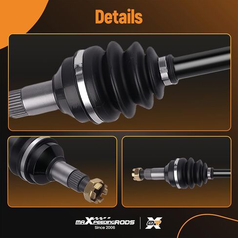 مجموعة عمود المحور CV من maxpeedingrods لـ Arctic Cat 400 450 500 550 650 700 1000 Thunder Cat 2004-2014، الجانب الخلفي الأيسر والأيمن 1502-938، 0502-811 in Saudi Arabia