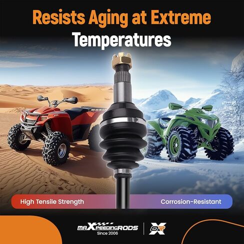 مجموعة عمود المحور CV من maxpeedingrods لـ Arctic Cat 400 450 500 550 650 700 1000 Thunder Cat 2004-2014، الجانب الخلفي الأيسر والأيمن 1502-938، 0502-811 in Saudi Arabia