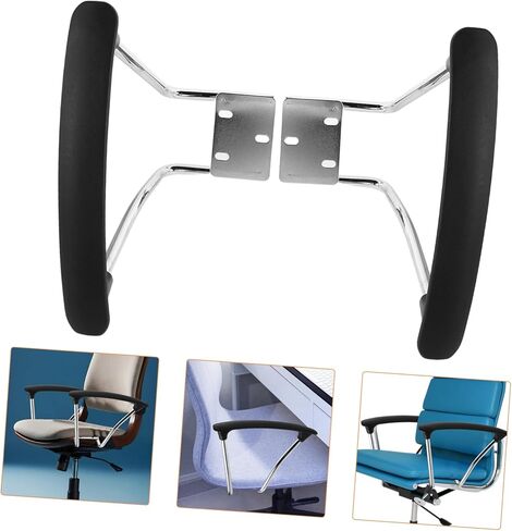 2pcs Stainless Steel Replacement Arms for Gaming Office Chairs Design for Stability Easy Installation in Saudi Arabia
