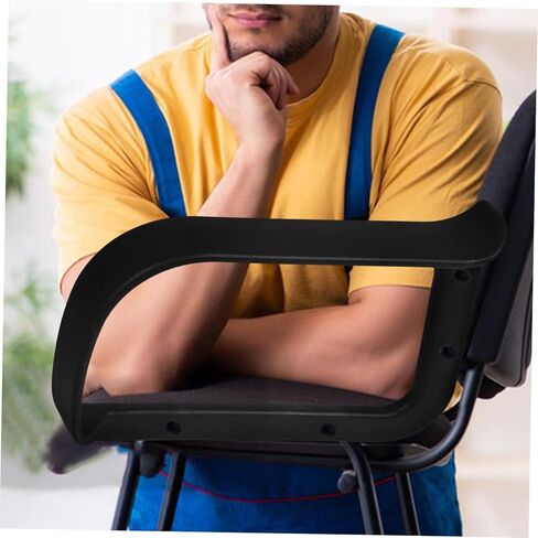 Housoutil 2Pcs Wear Resistant Office Chair Armrests Professional Replacement Parts for Gaming Office Chairs Ergonomic Design for Comfortable Grip Support for Office Workers in Saudi Arabia
