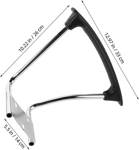 2pcs Office Chair Armrest Replacement Set Ergonomic Stainless Steel Brackets for Gaming and Office Chairs Quick Installation Versatile Fit for Enhanced Stability and Performance in Saudi Arabia