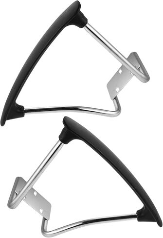 Zerodeko 2pcs Ergonomic Office Chair Armrest Replacement Set Sturdy Stainless Steel Arm Rest for Gaming and Office Chairs Comfortable Support for Home and Use in Saudi Arabia