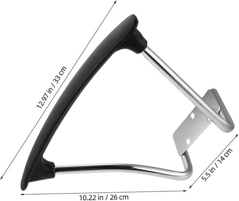 Zerodeko 2pcs Ergonomic Office Chair Armrest Replacement Set Sturdy Stainless Steel Arm Rest for Gaming and Office Chairs Comfortable Support for Home and Use in Saudi Arabia