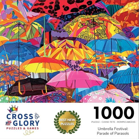 لغز الباليه المسحور تحت الماء من Cross & Glory - أحجية تحفة فنية حديثة - 1000 قطعة، رسم توضيحي حيوي تحت البحر، صديق للبيئة in Kuwait