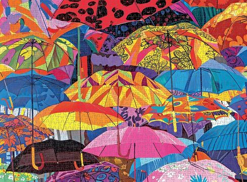 لغز الباليه المسحور تحت الماء من Cross & Glory - أحجية تحفة فنية حديثة - 1000 قطعة، رسم توضيحي حيوي تحت البحر، صديق للبيئة in Kuwait