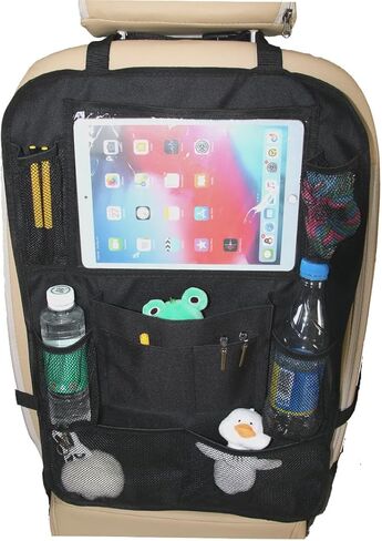 Car Organizer Back Seat - with 9 Storage Pockets & 10″ Tablet Holder Keep Cars Vehicles Organized & Tidy in Saudi Arabia