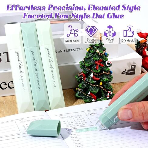 4Pcs Double Sided Tape Pens, 2025 New Multipurpose Double Sided Tape Roller for Scrapbooking, Gift Wrapping, Photo Mounting (Pink) in Saudi Arabia