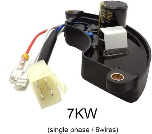 CQJY 7kw مولد بنزين AVR منظم جهد كهربائي أوتوماتيكي أحادي أو ثلاث مراحل 6/8 أسلاك 400 فولت 470 فائق التوهج T107A T307A (اللون: T107A) in Saudi Arabia