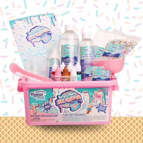 Aqua Endless Summer Turtle Swirl Ice Cream DIY Slime Kit – Sweet, Colorful, and Imaginative Sensory Play in Saudi Arabia