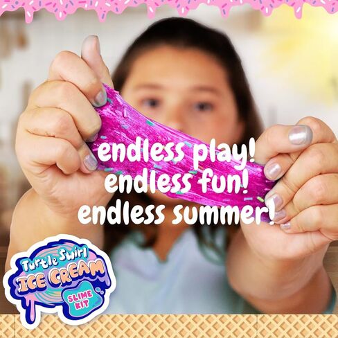 Aqua Endless Summer Turtle Swirl Ice Cream DIY Slime Kit – Sweet, Colorful, and Imaginative Sensory Play in Saudi Arabia