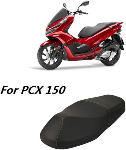 Motorcycle Seat Cover for PCX150 150 Scooter Cushion Case, black, 519016 in Saudi Arabia