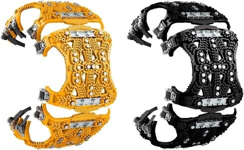 Anti-Slip Snow Chain Fit for Vehicle Car Tires Easily Mount Winter Security Chain Portable Durable Lightweight for SUV Trucks ATV(Yellow) in Saudi Arabia