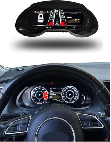أحدث عداد سرعة LCD للسيارة متوافق مع أودي A4L A4 Q5 S4 S5 B8 2010-2018 لوحة القيادة الرقمية لوحة العدادات الديك (2008-2016 A5) in Kuwait
