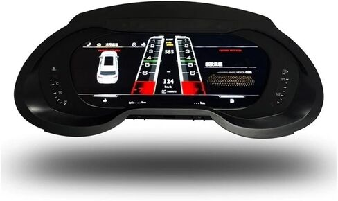 أحدث عداد سرعة LCD للسيارة متوافق مع أودي A4L A4 Q5 S4 S5 B8 2010-2018 لوحة القيادة الرقمية لوحة العدادات الديك (2008-2016 A5) in Kuwait