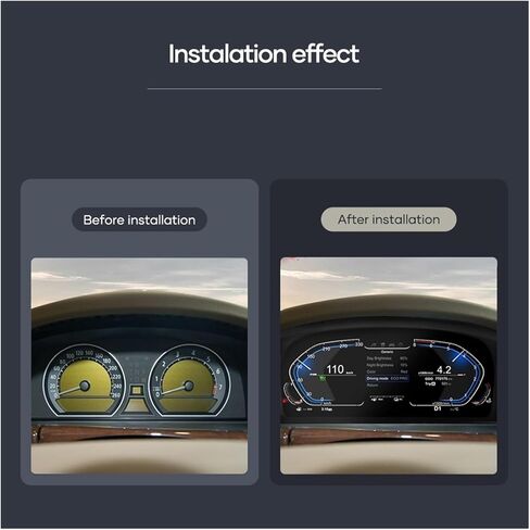 لوحة قيادة Lcd أوتوماتيكية مقاس 12.3 بوصة متوافقة مع BMW 7 Series E65 E66 2004-2008 شاشة عرض الأدوات الرقمية العنقودية Snelheidsmeter in Kuwait