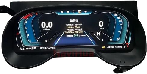 12.3 بوصة سيارة عداد السرعة الرقمي أداة العنقودية نظام لينكس متوافق لتويوتا RAV4 2018-2020 لوحة سيارة شاشة الكريستال السائل لوحة in Kuwait