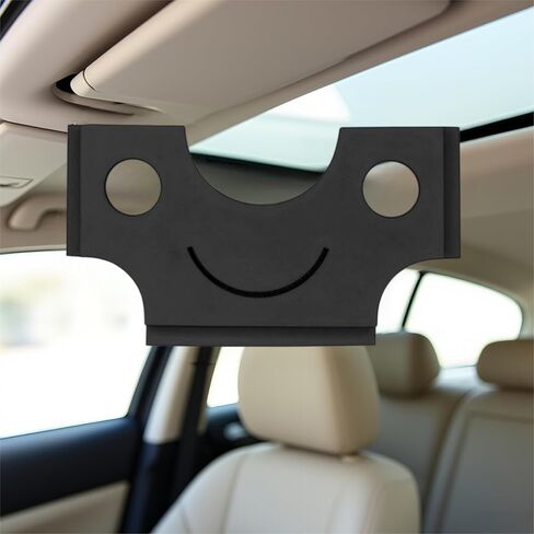 حامل بطاقة لوحة قيادة السيارة (10 × 5.9 × 5.6 سم) - واقي من الشمس البسيط ومنظم مشبك الباب لبطاقات الائتمان والأوراق النقدية وتذاكر المرور - محفظة ABS غير قابلة للانزلاق مع وصول سريع in Kuwait