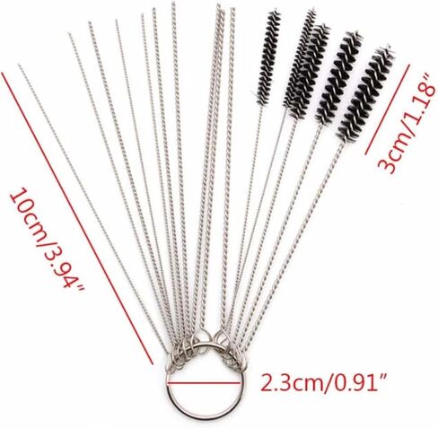 Carburetor Cleaning Tool Carbon Dirt Jet Remove Brushes Needles For Car Motorcycle Moped Scooter ATV motorcycle carburetor Racing Carb(Cleaning tool box) in Saudi Arabia
