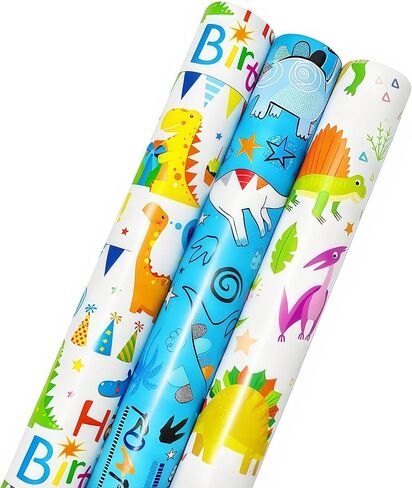 Waotovi Reversible Christmas Wrapping Paper Roll - 17 Inch x 33 Feet - Snowman Design Gift Wrap Paper for Christmas, Holiday, Party, 1 Roll in Saudi Arabia