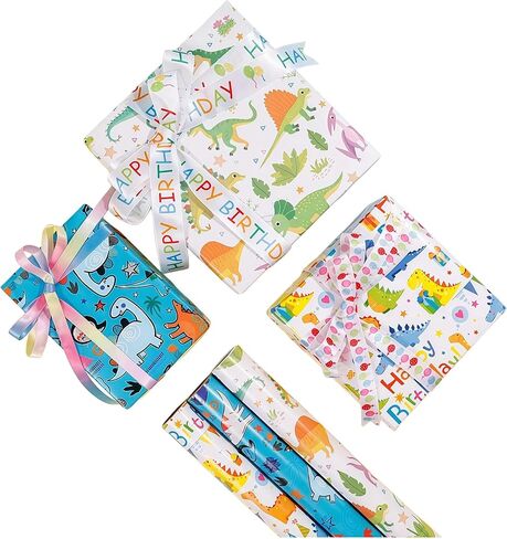 Waotovi Reversible Christmas Wrapping Paper Roll - 17 Inch x 33 Feet - Snowman Design Gift Wrap Paper for Christmas, Holiday, Party, 1 Roll in Saudi Arabia
