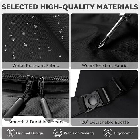 Outdoor Chest Bag for Men, Lightweight Running Vest with Water Bottle Pocket, EDC Chest Pack for Hiking,Cycling in Kuwait