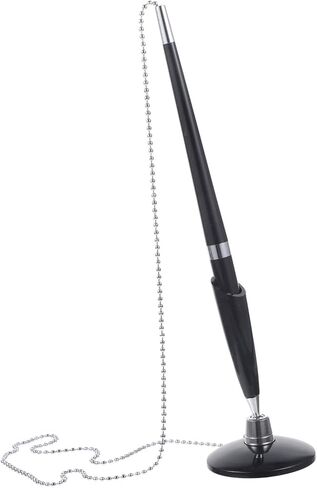 Veemoon 2pcs Multi Function Ballpoint Pens with Chain PP Material Desktop Writing Pens for Hotel Signature Office and Bank Counter Use Smooth Ink and Comfortable Grip in Saudi Arabia