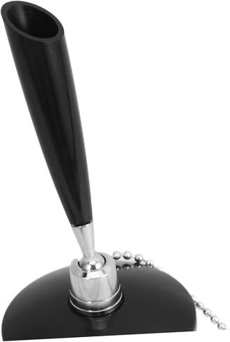 Vertical Desktop Signature Pen with Adhesive Base and Chain Smooth Writing Ballpoint for Hotel Bank and Reception Counters Creative Design for Easy Access and Secure Use in Saudi Arabia