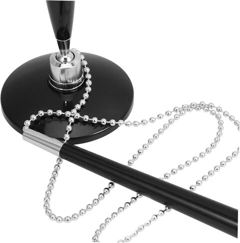 Vertical Desktop Signature Pen with Adhesive Base and Chain Smooth Writing Ballpoint for Hotel Bank and Reception Counters Creative Design for Easy Access and Secure Use in Saudi Arabia