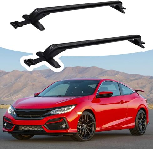Cross Bars Crossbar Roof Rack Cargo Rack Luggage Bars Fits for Honda Civic 2015-2020 Roof Racks Aluminum Crossbar Roof Rail Bar 2PCS in Kuwait