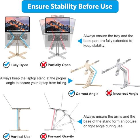 OMOTON 360 Rotating Laptop Stand Riser for Desk, Ergonomic Foldable Computer Stand Adjustable Height Angles for Collaborative Work, Easy Storage Fit Macbooks,All Laptops up to 16 inches, Silver in Kuwait