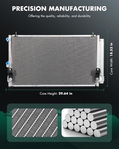 SCITOO 3076 Condenser Air Conditioning AC Condenser Compatible for 2001-2005 for L-e-x-u-s IS300 3.0L in Saudi Arabia