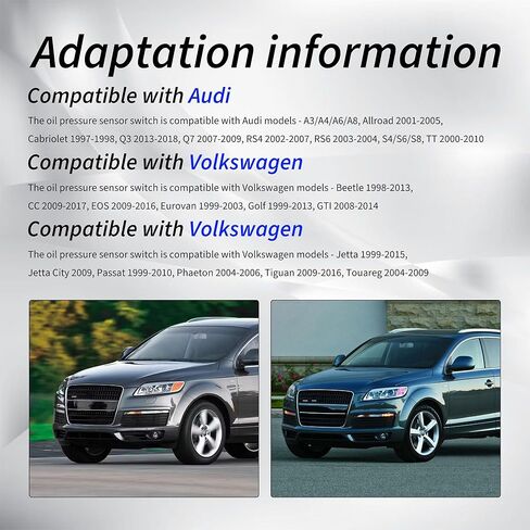 مفتاح مستشعر ضغط الزيت HiSport - متوافق مع Audi A3 A4 A6 A8 Allroad Volkswagen Beetle CC EOS Eurovan يستبدل 06A919081A in Saudi Arabia