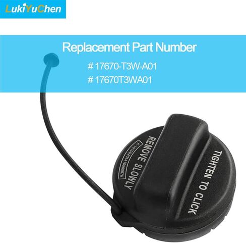 17670-T3W-A01 غطاء خزان الوقود غطاء الغاز لـ Hon-Da - 2008-2017 أكورد، 2006-2015 سيفيك، 2007-2016 CRV، 2009-2013 2015-2020 فيت، 2011-2017 أوديسي، 2009-2015 بايلوت، إلخ. يستبدل # 31832، 17670T3WA01 in Kuwait