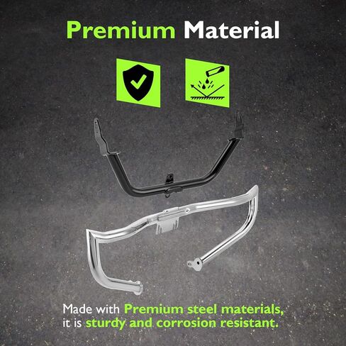 Mofun Engine Guard Crash Bar دعامات دعم هدية 1-1/4 بوصة شريط تحطم الطريق السريع متوافق مع Harley Touring Road Glide بدون هدية سفلية 2015-2023 كروم in Kuwait