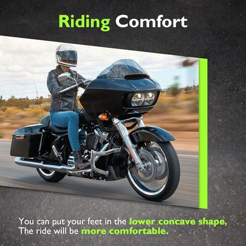 Mofun Engine Guard Crash Bar دعامات دعم هدية 1-1/4 بوصة شريط تحطم الطريق السريع متوافق مع Harley Touring Road Glide بدون هدية سفلية 2015-2023 كروم in Kuwait