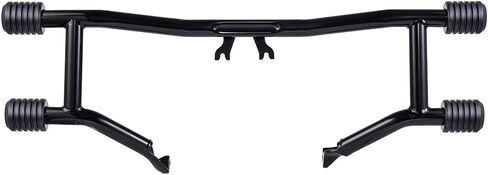 شريط تحطم Advanblack Protek ذو خطوتين للطرق السريعة مع منزلق CNC مناسب لـ 2014-2025 Harley Touring Road Glide Street Glide Electra Glide - ترقية أداء حارس المحرك (أحمر CNC) in Saudi Arabia