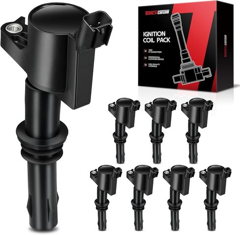Torchbeam FD508 Ignition coil 8 pack, Compatible with F-150, Expedition, Navigator, Mustang, F-250/F-350/F-450/F-550 Super Duty, Explorer, Mountaineer, F-53 Motorhome Chassis in Saudi Arabia