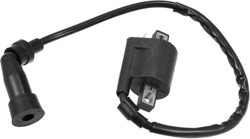 ملف الإشعال لياماها الدب الكبير 400 YFM400A YFM400 YFM400F 4x4 2000-2012 ATV استبدال ملف الإشعال مع غطاء شرارة التوصيل الأسود استبدال أجزاء مكونات السيارة in Kuwait