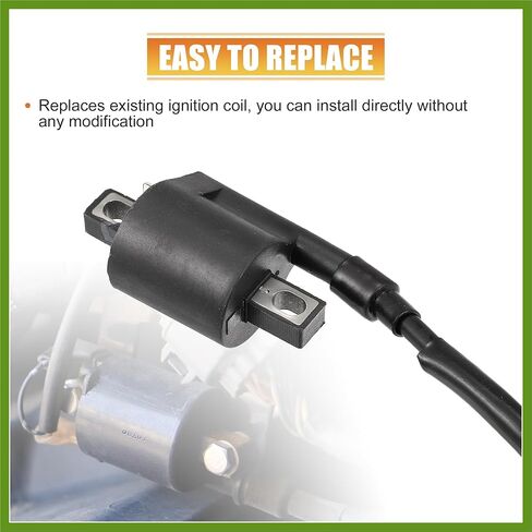 ملف الإشعال لياماها الدب الكبير 400 YFM400A YFM400 YFM400F 4x4 2000-2012 ATV استبدال ملف الإشعال مع غطاء شرارة التوصيل الأسود استبدال أجزاء مكونات السيارة in Kuwait