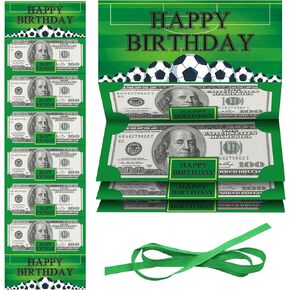 حامل نقود عيد ميلاد سعيد، مظروف نقود عيد ميلاد أزرق للنقود، حامل نقود DIY مع 6 فتحات، هدايا عيد ميلاد مفاجئة للأطفال البالغين، هدايا لوازم الحفلات (عبوة واحدة) -a02 in Kuwait