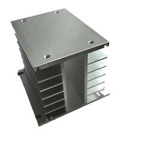 1PC Silver 3 Phase Heat Sink 80 * 105 * 100mm for Solid State Relay Aluminum Heatsink ZPFWDGBRH in Saudi Arabia
