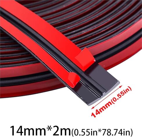14/19mm Car Strip Auto Window Edge Windshield Rubber Seals Universal Roof Windshield Protector Seal Cars Sealing Accessories(14mmx2m) in Saudi Arabia