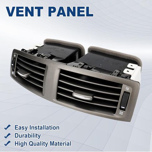 55670-53010 Center-Dash Air Vent Panel - Instrument AC Heater Compatible with Toyota Lexus IS250 IS350 IS F 2006-2009, Dashboard Air Conditioning Outlet With Hand Wheels, Replace 5567053010 in Saudi Arabia