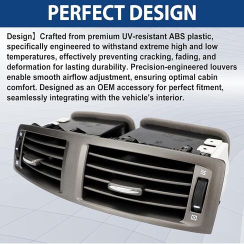 55670-53010 Center-Dash Air Vent Panel - Instrument AC Heater Compatible with Toyota Lexus IS250 IS350 IS F 2006-2009, Dashboard Air Conditioning Outlet With Hand Wheels, Replace 5567053010 in Saudi Arabia