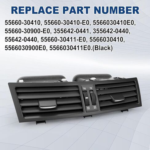55660-30410 لوحة تنفيس الهواء المركزية - سخان التيار المتردد للأجهزة متوافق مع Toyota Lexus GS350 GS430 GS450 2006-2008، استبدل 55660-30411 (رمادي) in Saudi Arabia
