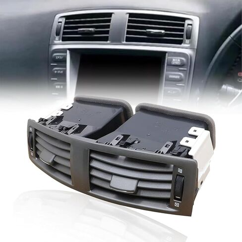 FZJDSD مركز لوحة تنفيس الهواء أداة سخان التيار المتردد متوافق مع Lexus IS250 IS350 IS F 2006-2009 استبدال 55670-53010 5567053010، منفذ تكييف الهواء للوحة القيادة بعجلات يدوية in Saudi Arabia