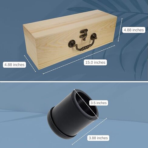 WE Games Leather Dice Cups Set of 4 in Wood Presentation Case – Bundle Includes 20 White Dice for Liars Dice in Saudi Arabia