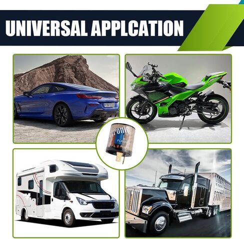 2 دبوس سيارة المتعري، 20A 12V شفافة جولة شل مرحل سريع المتعري، LED بدوره إشارة أداة إصلاح المؤشر، استبدال مرحل المتعري العالمي لمعظم السيارات والدراجات النارية (شفاف / 2PCS) in Saudi Arabia