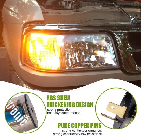 2 دبوس سيارة المتعري، 20A 12V شفافة جولة شل مرحل سريع المتعري، LED بدوره إشارة أداة إصلاح المؤشر، استبدال مرحل المتعري العالمي لمعظم السيارات والدراجات النارية (شفاف / 2PCS) in Saudi Arabia