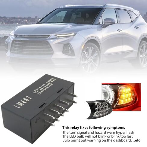 10383321 15764135 Warning LED Flasher Relay Turn Signal Replacement Compatible with 2003-2006 Chevrolet Silverado 3500 in Saudi Arabia